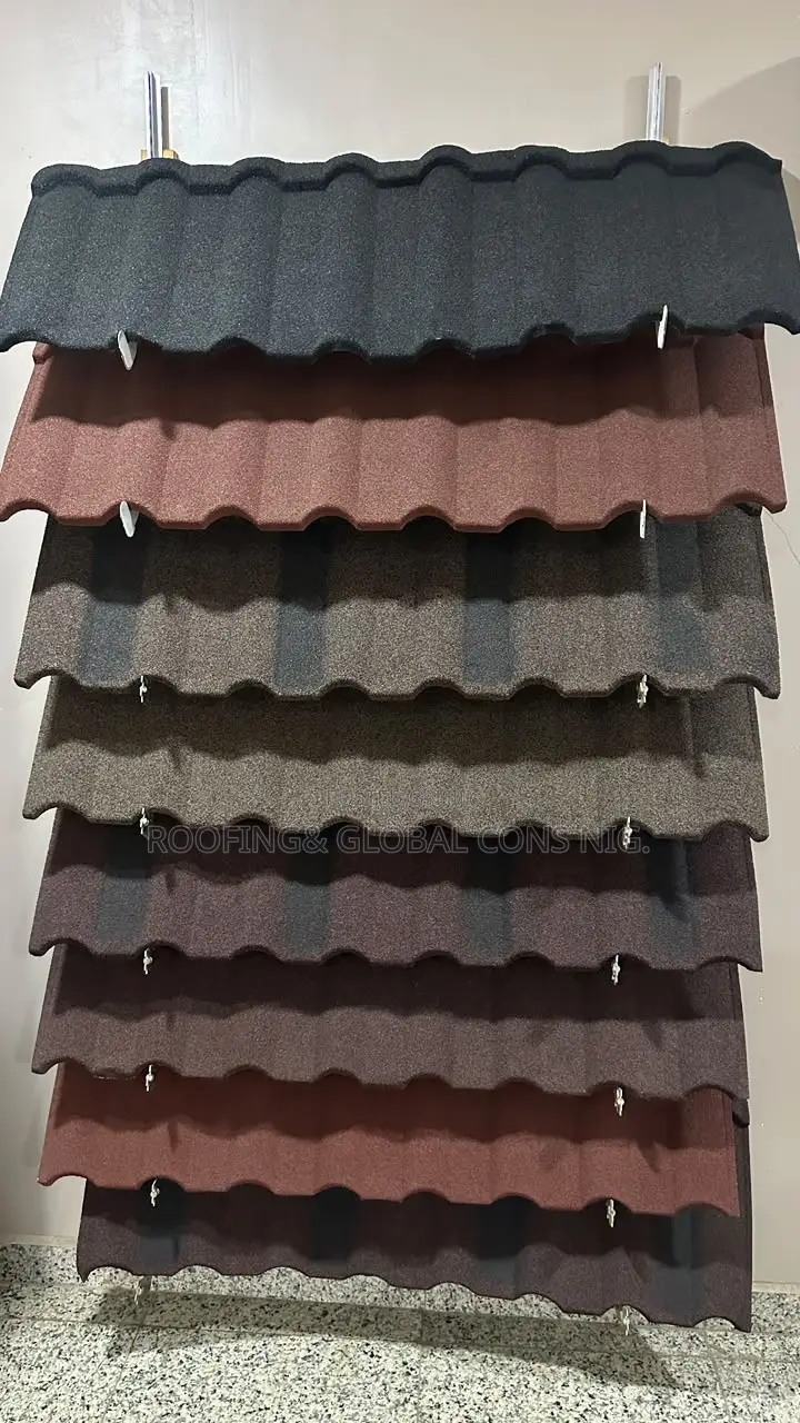 Stone Coated Roofing Step Tiles in Different Colors and Designs