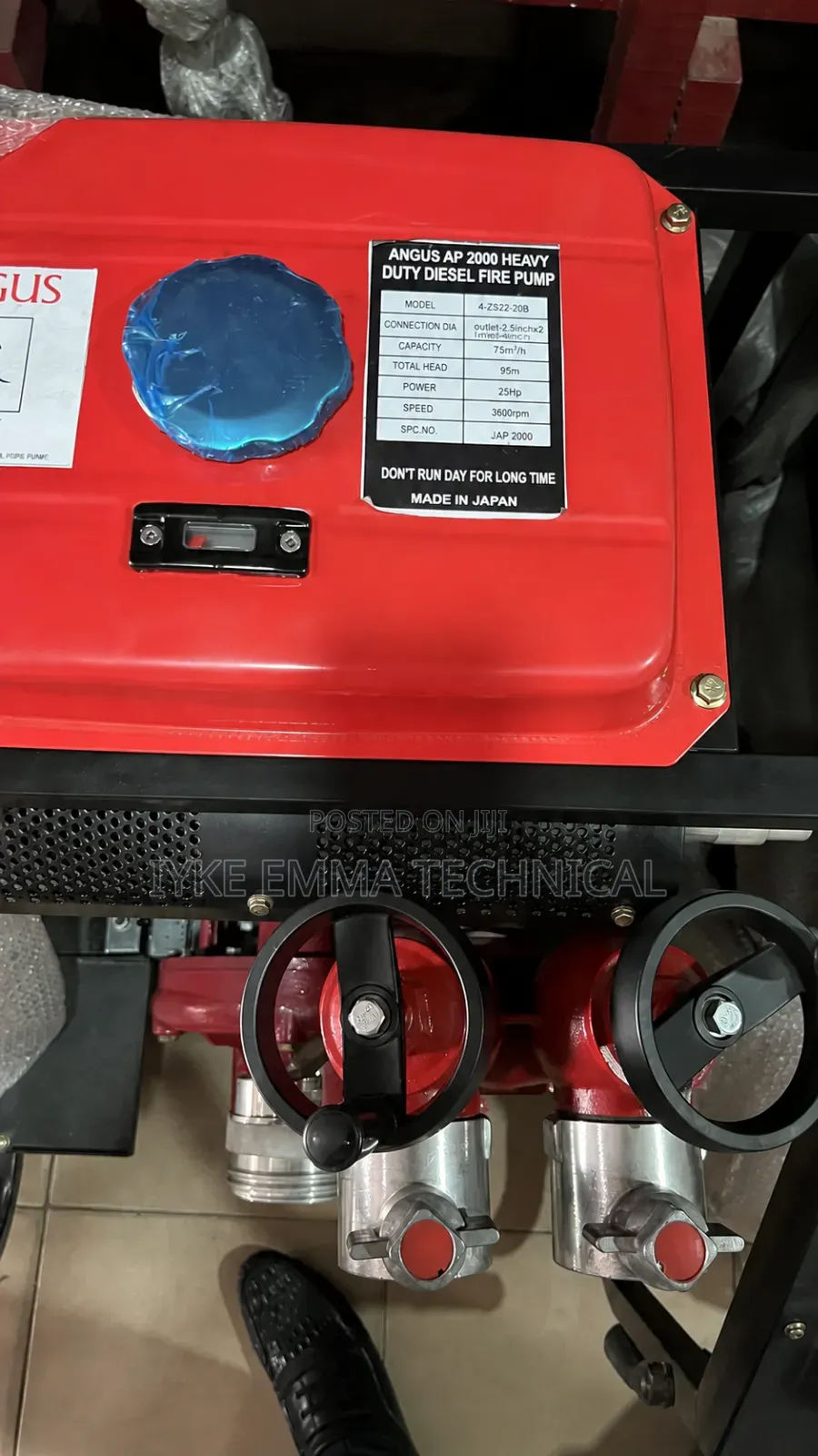 Angus Heavy Duty Diesel Powered Fire Pump 25hp Model Jap2000