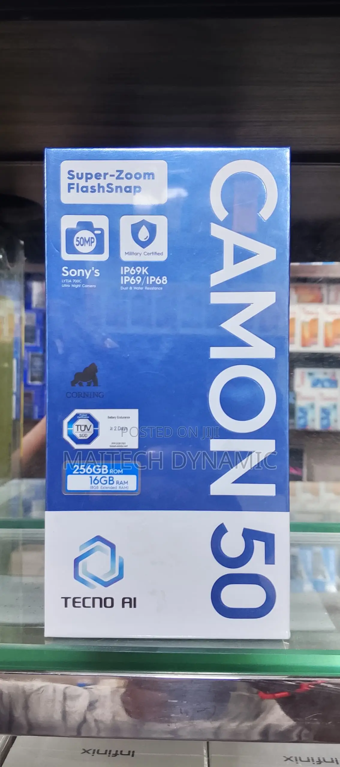 New Tecno Camon 50 256 GB Green