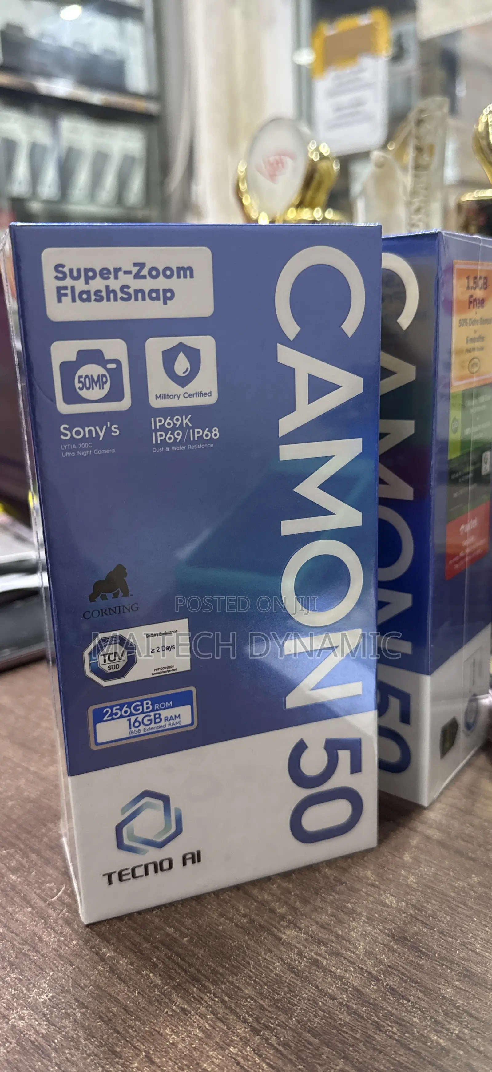 New Tecno Camon 50 256 GB Green