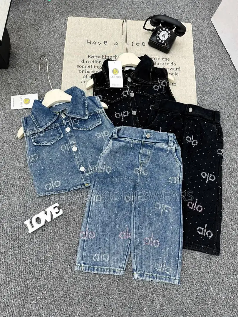 Black Denim With Stone