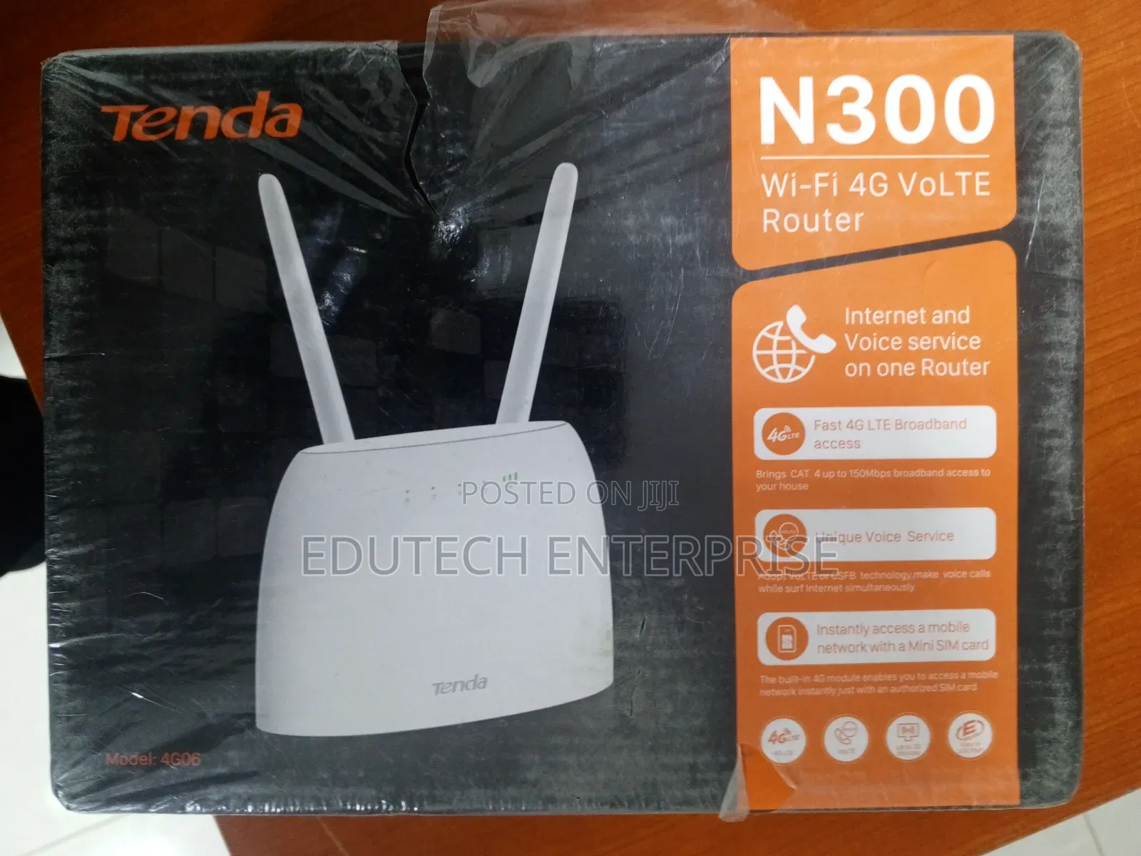 Tenda N300 Wi-Fi 4g Lte Universal Sim Card Router