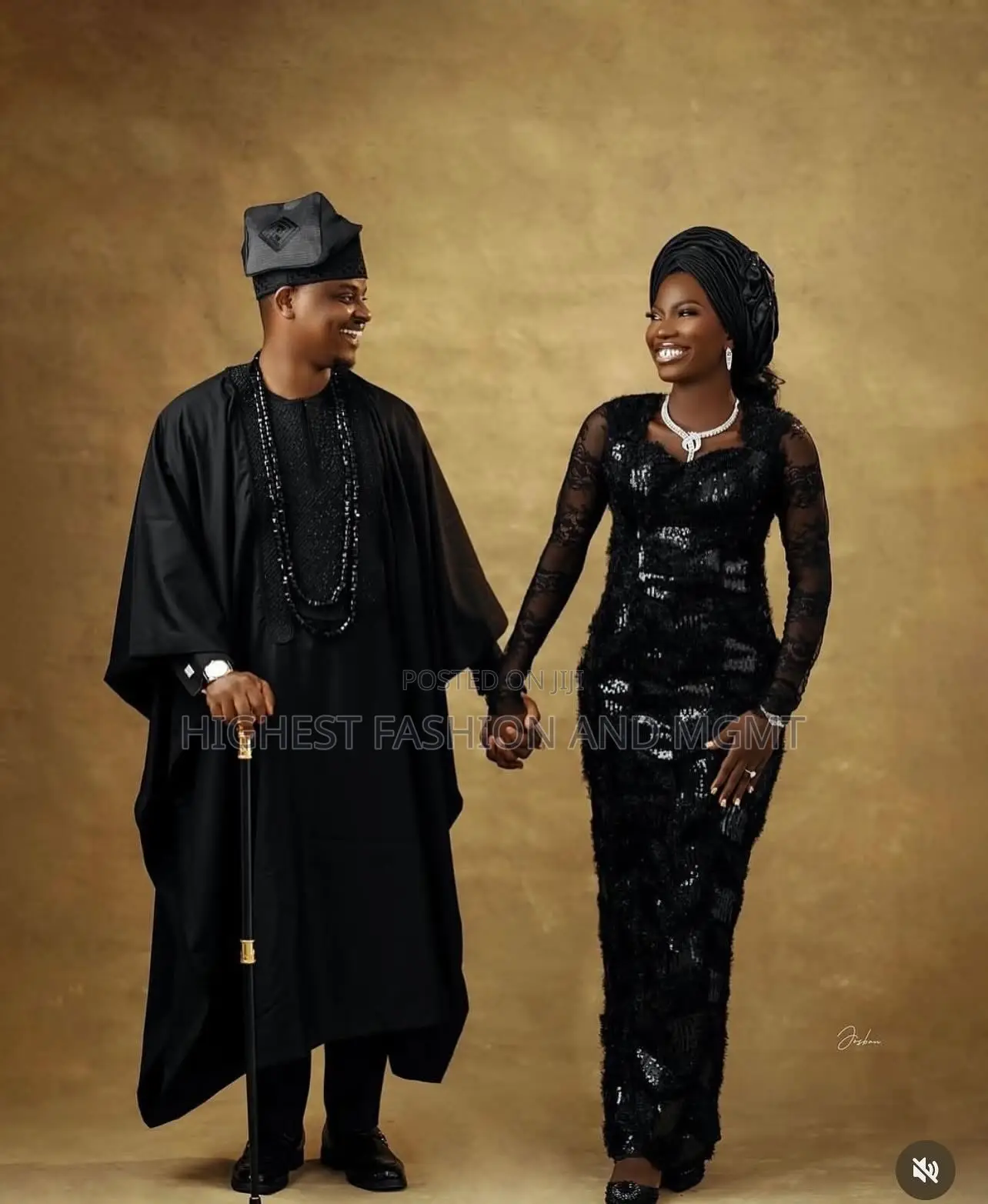 Lace-Bodice Iro and Buba Men’S Textured Minimalist Agbada