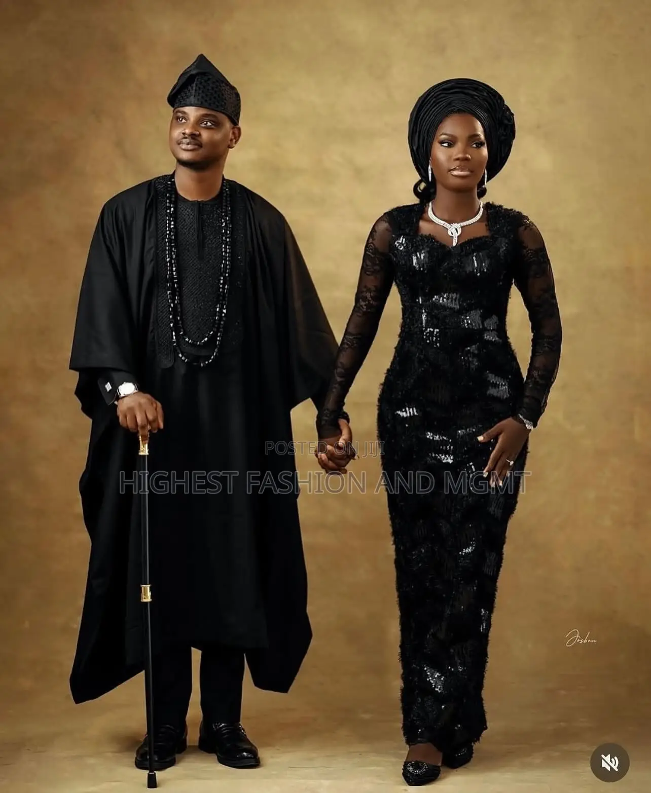 Lace-Bodice Iro and Buba Men’S Textured Minimalist Agbada