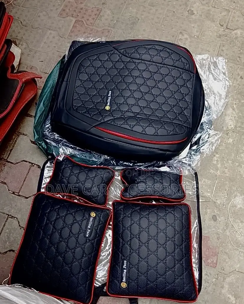 Smiley High Quality Leather 5 Seater Seat Cover