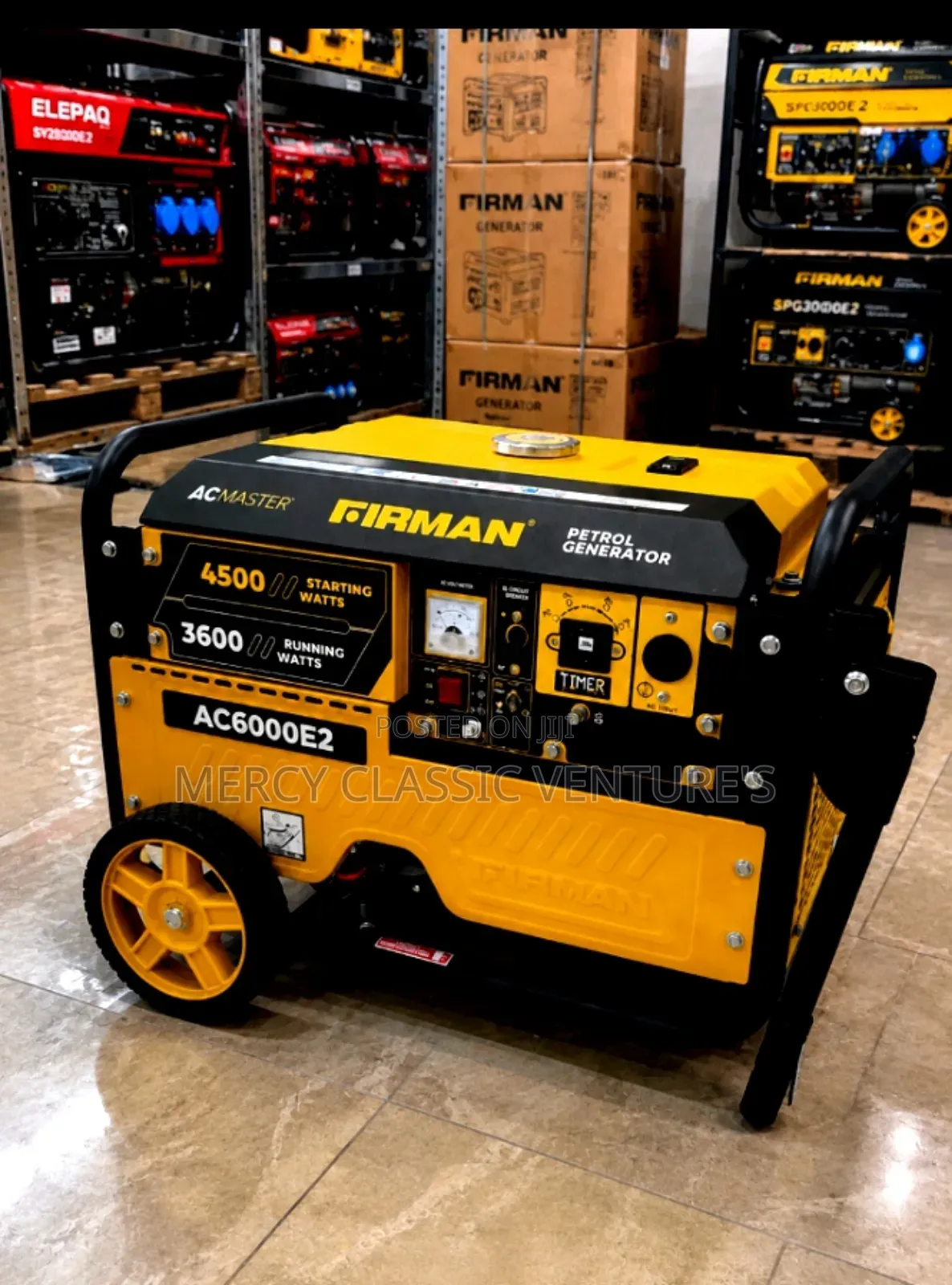 Original Firman Ac6000e2 5.5kva Key Start Petrol Generator Copper Coil