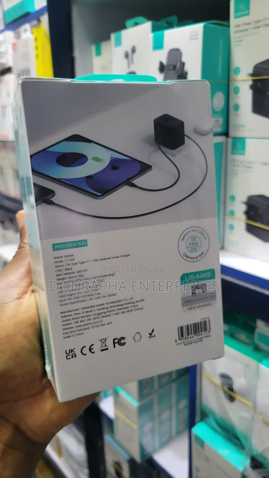 17w Dual Type C + Usb Universaltravel Charger
