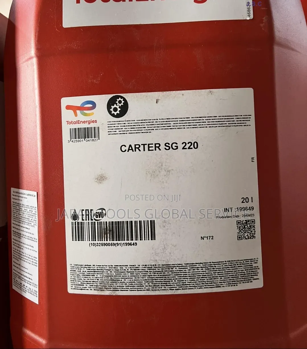 Totalenergies Carter Sg 220 Gear Oil (20litre)