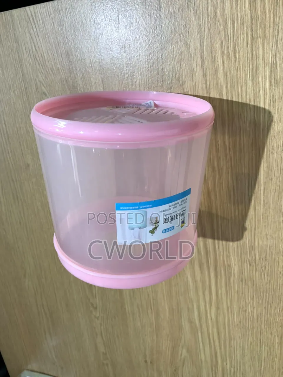 Cute Pink Transparent Tissue Holder