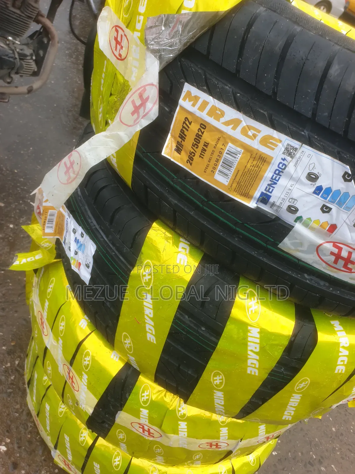 Mirage Tyre 265/50/20 for Toyota Venza Etc 