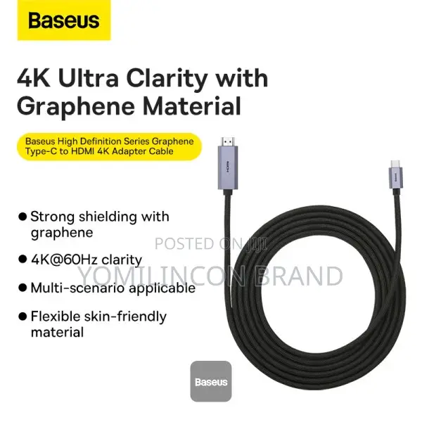 Baseus High Definition Series Graphene Type-C - Black