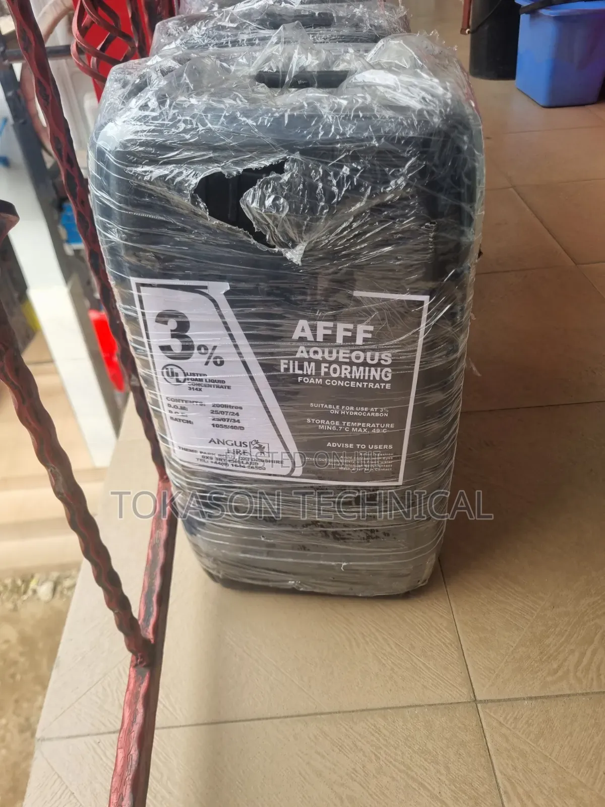 Liter Container of Angus Fire 3% Afff (Aqueous