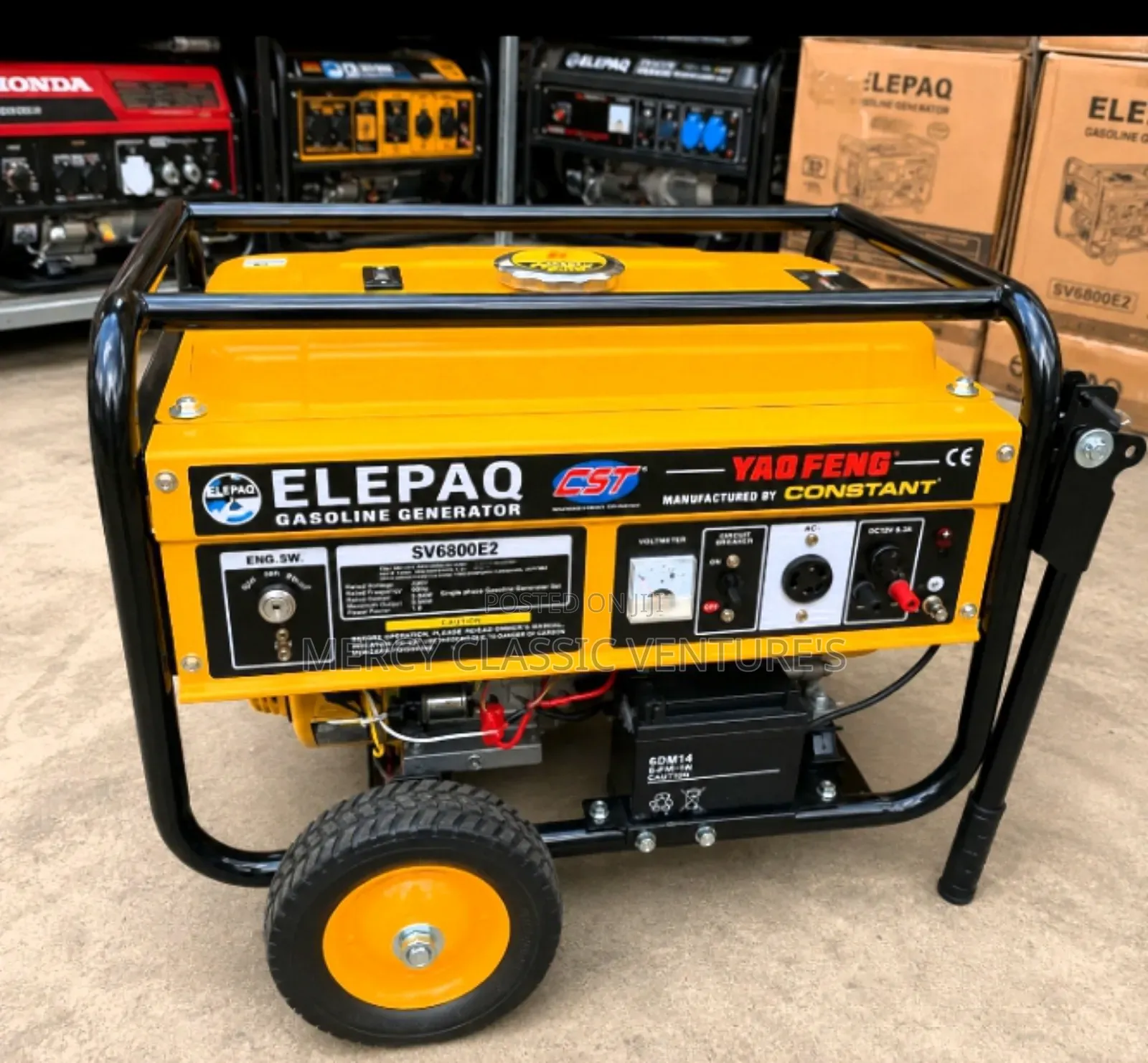 Elepaq Sv6800e2 4.5kva Key Start Petrol Generator – 100% Copper Coil