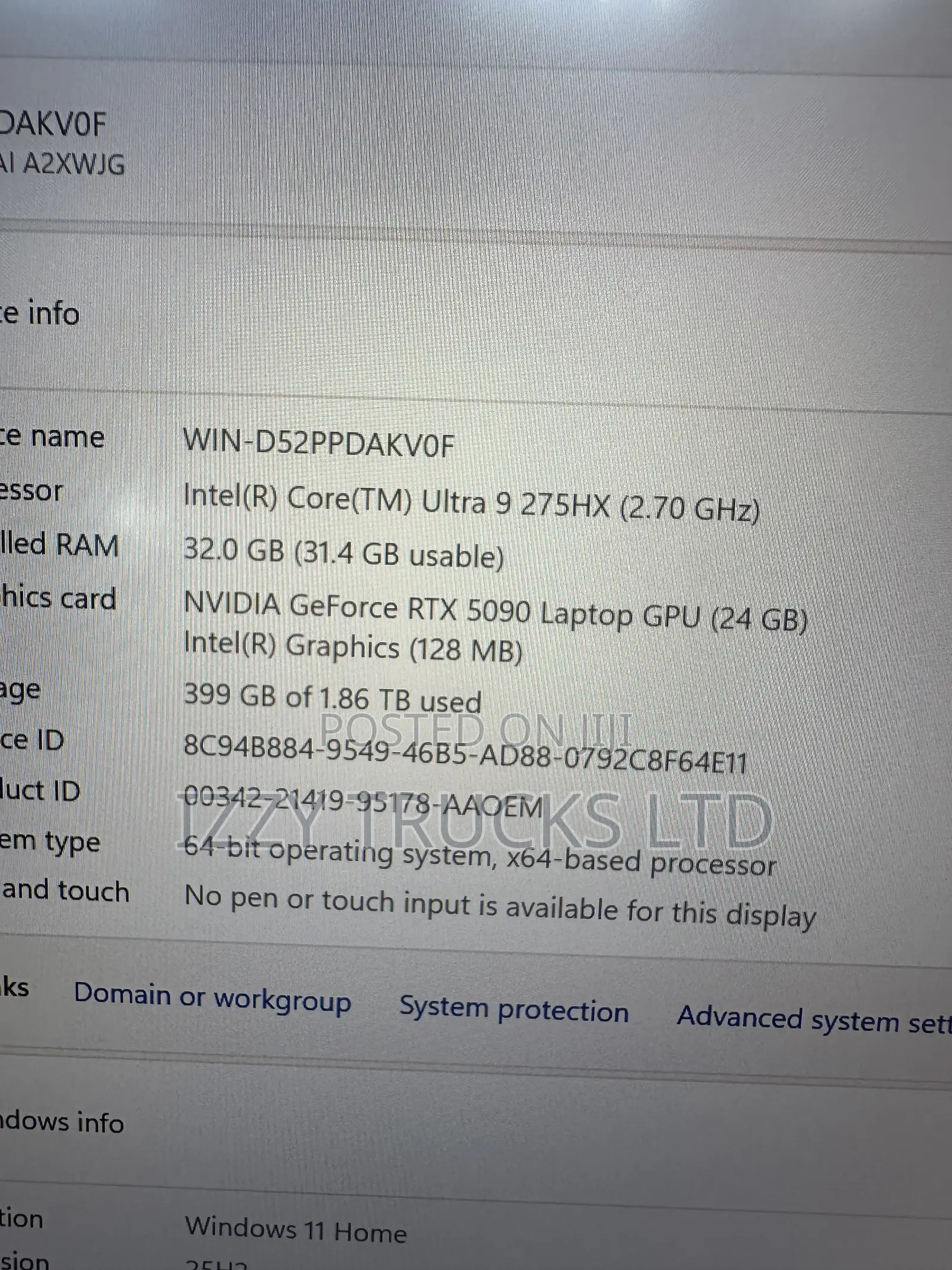 Laptop MSI Vector 17 HX AI A2XWJG 32GB Intel Core Ultra 9 SSD 2T