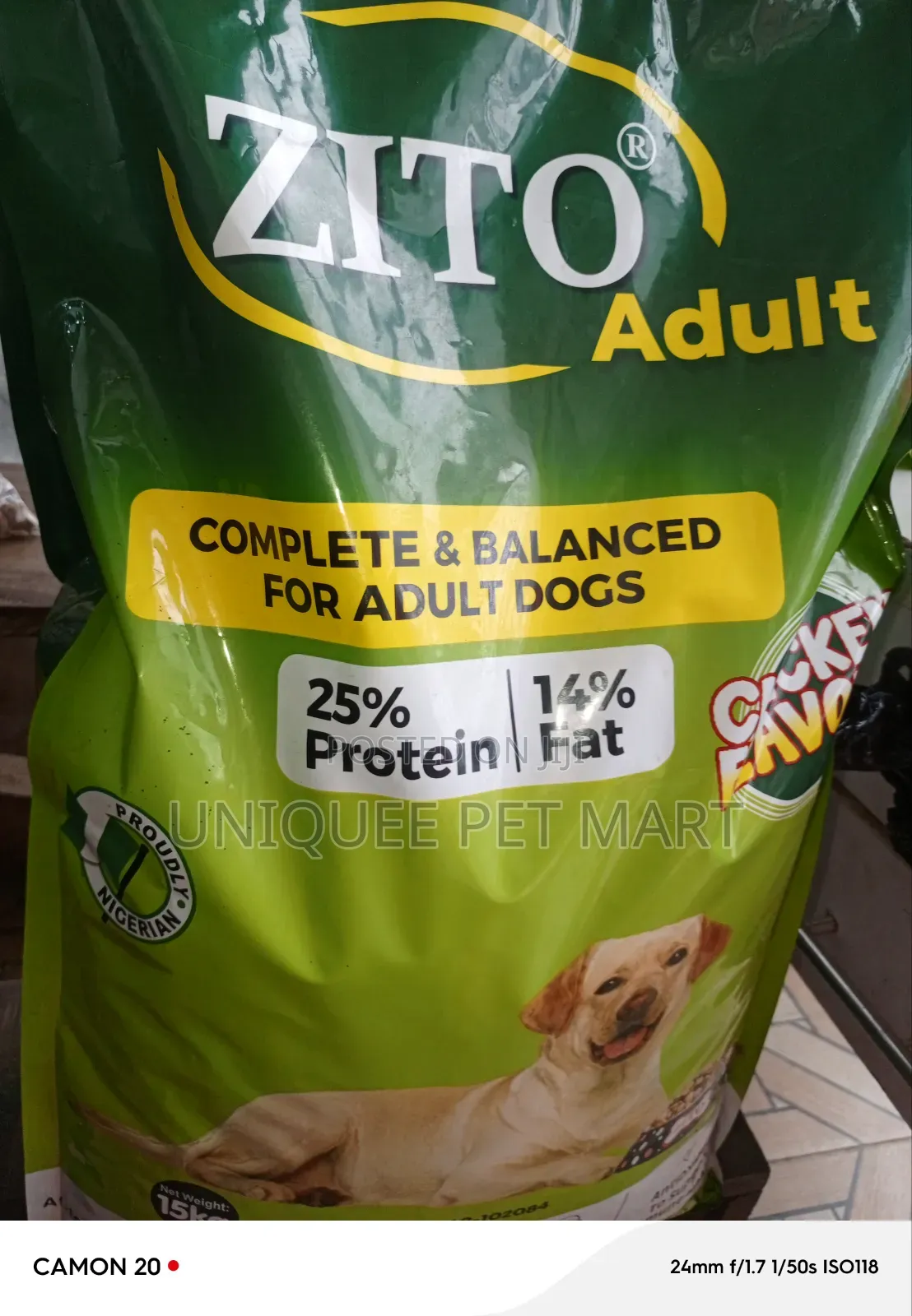 Zito Adult Dryfood 15kg Dog Food