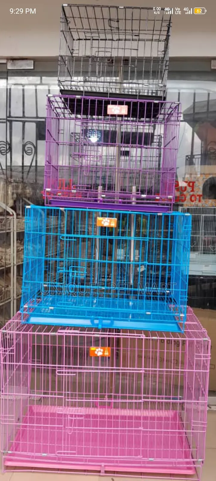 Cage Size 1 to Size 4 Dog Cage