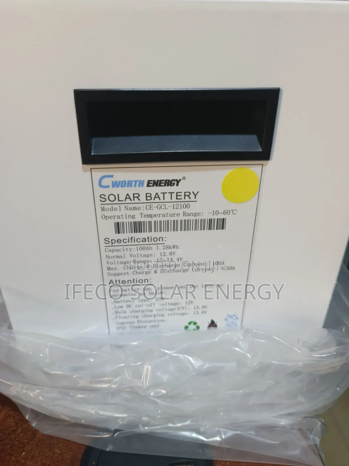 Cworth Energy Lithium Ion Battery 1.28kwh 12v