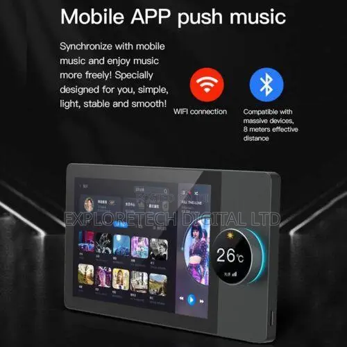 Smart Home Controller With Alexa And Music - 8 Inches