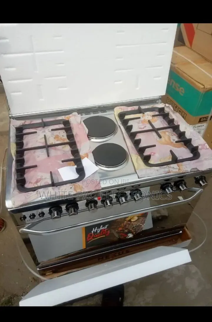 New Akai Standing 6 Burner Automatic Gas Cooker With Gas Oven > 5 Yrs