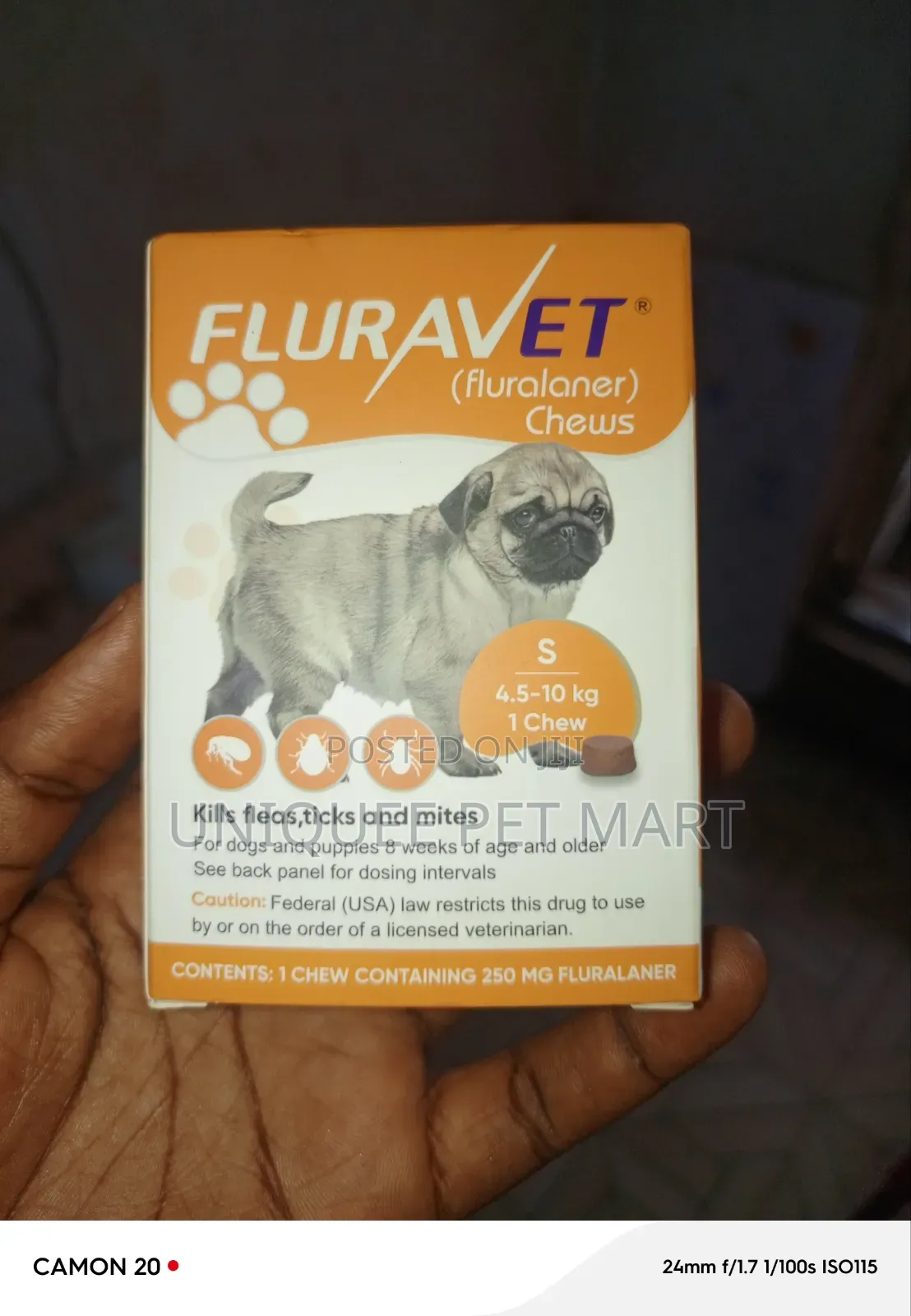 Fluravet Chew Dog Ticks Tablet