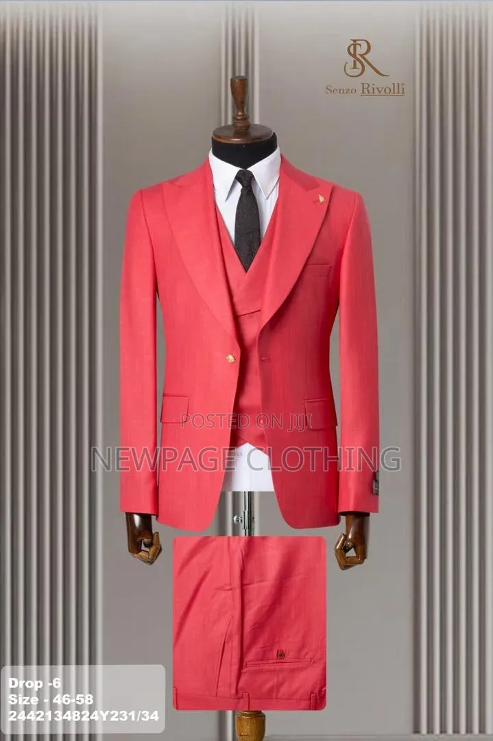 Designer Men's 3-Piece Suit – Elegant Formal Outfit
