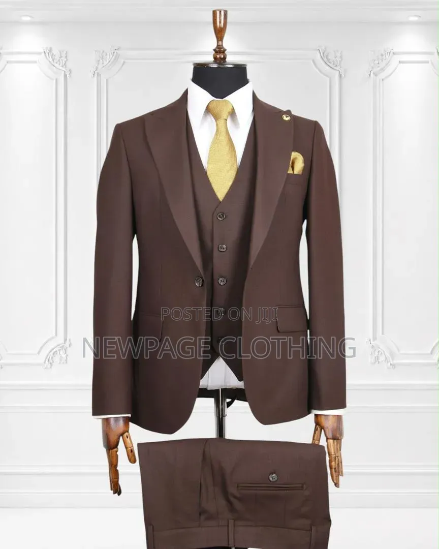 Premium Men's 3-Piece Suit – Luxury Slim Fit Formal Wear