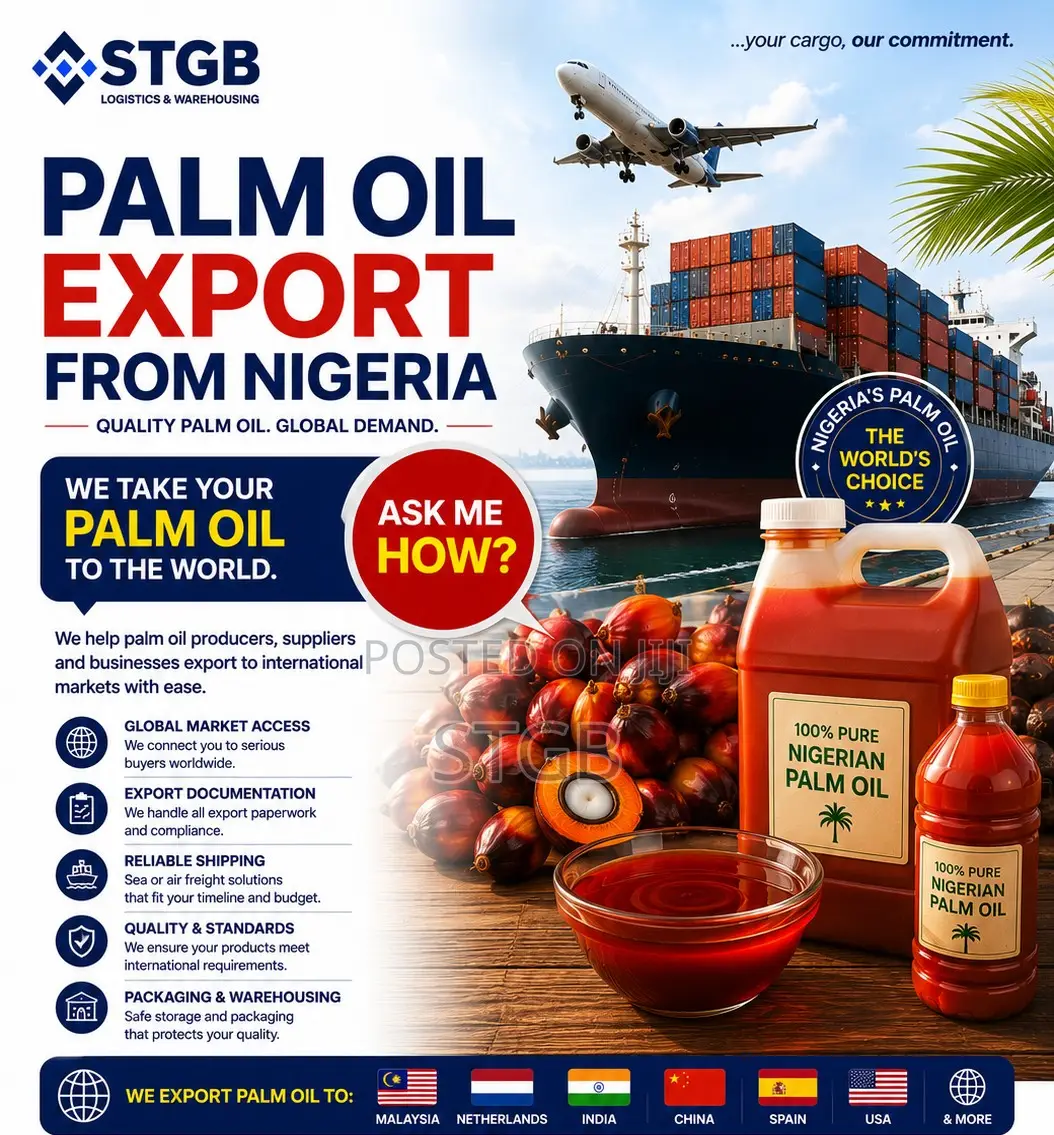 Palm Oil Export From Nigeria