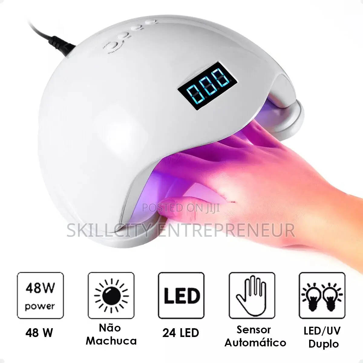 Sun5 48w Uv Led Nail Lamp Used for Curing Gel Nail Polish.