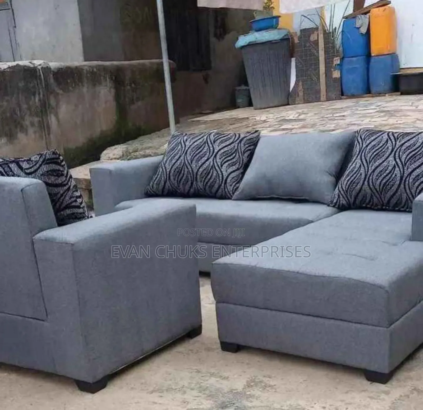 Gray Colour L Shape