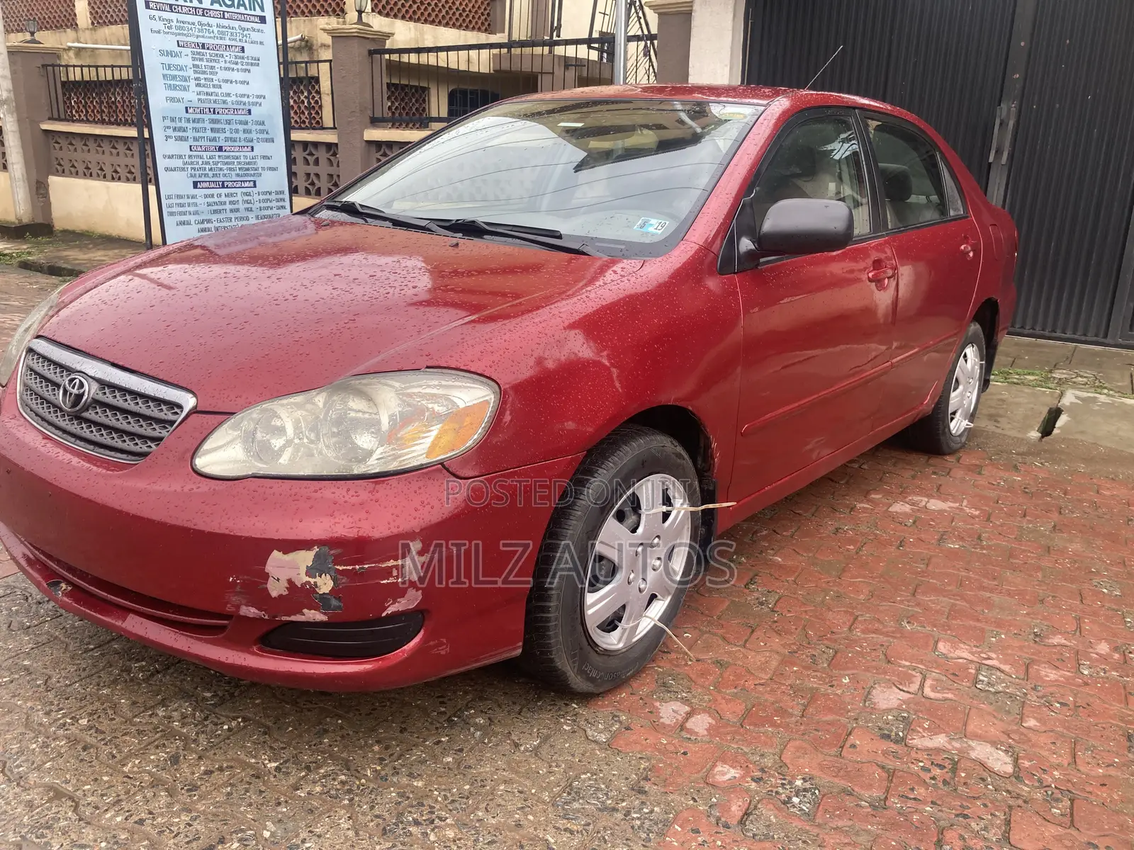 Toyota Corolla LE 2005 Red