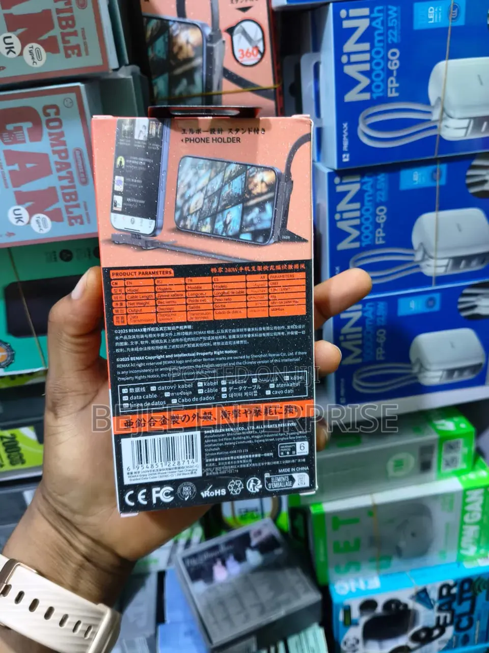 Remax Cb53 Pd 240w Fast Charging Cable With Phone Stand