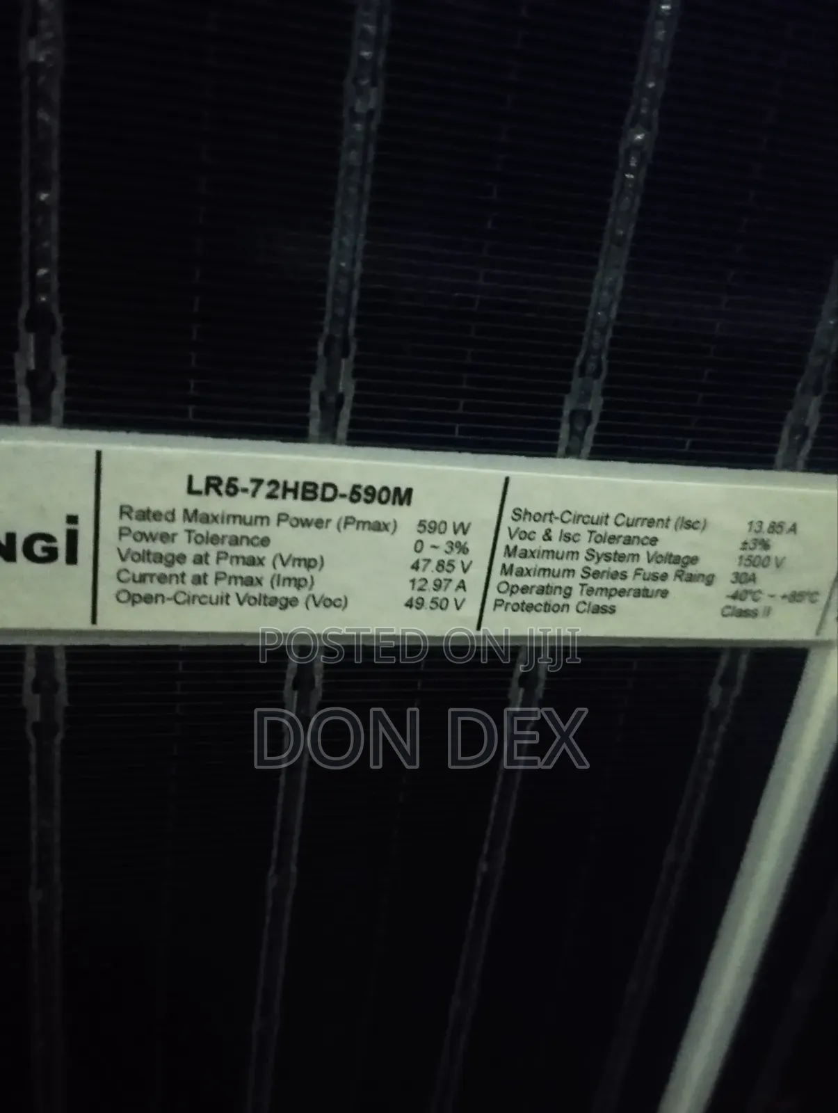 590 Watts 10 Boxbar Bi-Facial Longi Solar Panel