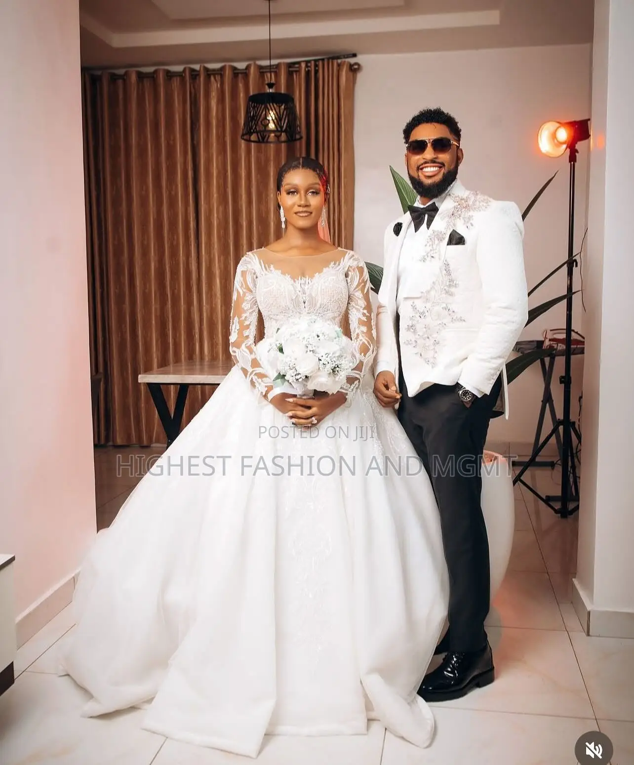 Ethereal Long-Sleeve Lace Gown Men’S Textured White Tuxedo Jacket