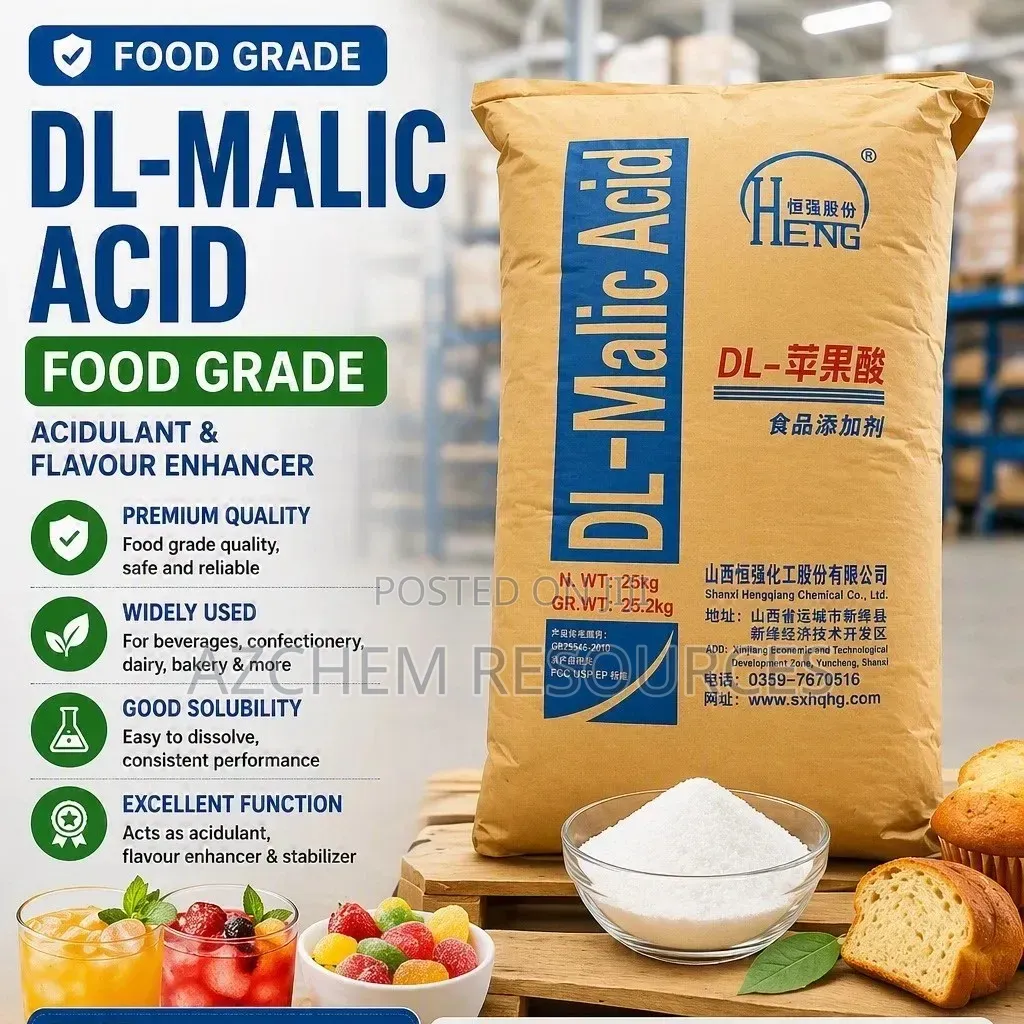 Malic Acid (Food Grade) 25kg