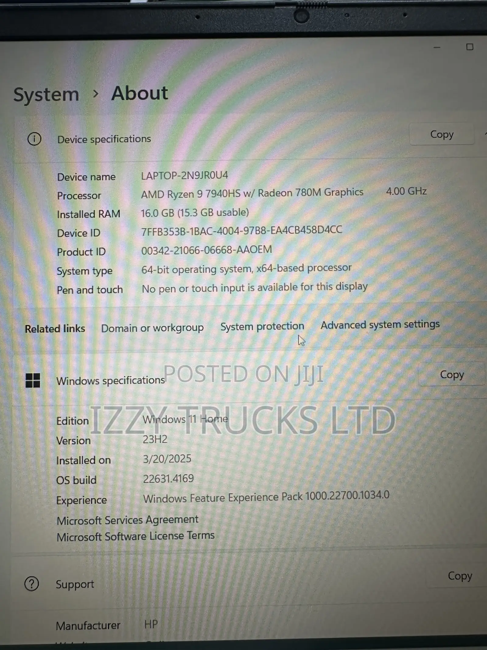 Laptop HP Omen 16 16GB AMD Ryzen 9 SSD 512GB