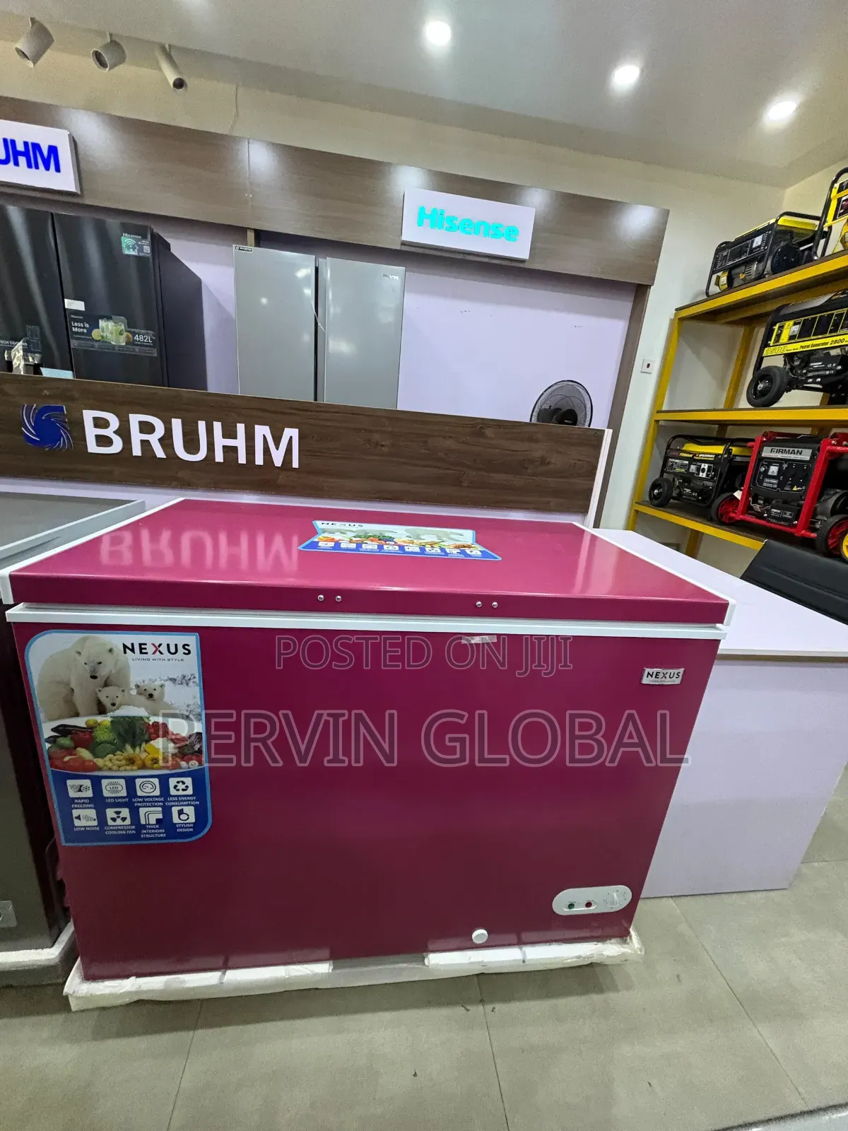 Nexus Freezer Nx-400e Wine Red