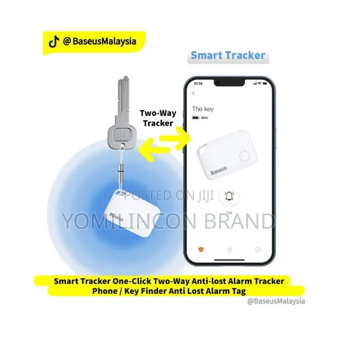 Baseus Intelligent T2 Ropetype Anti-Loss Tracker Device - White