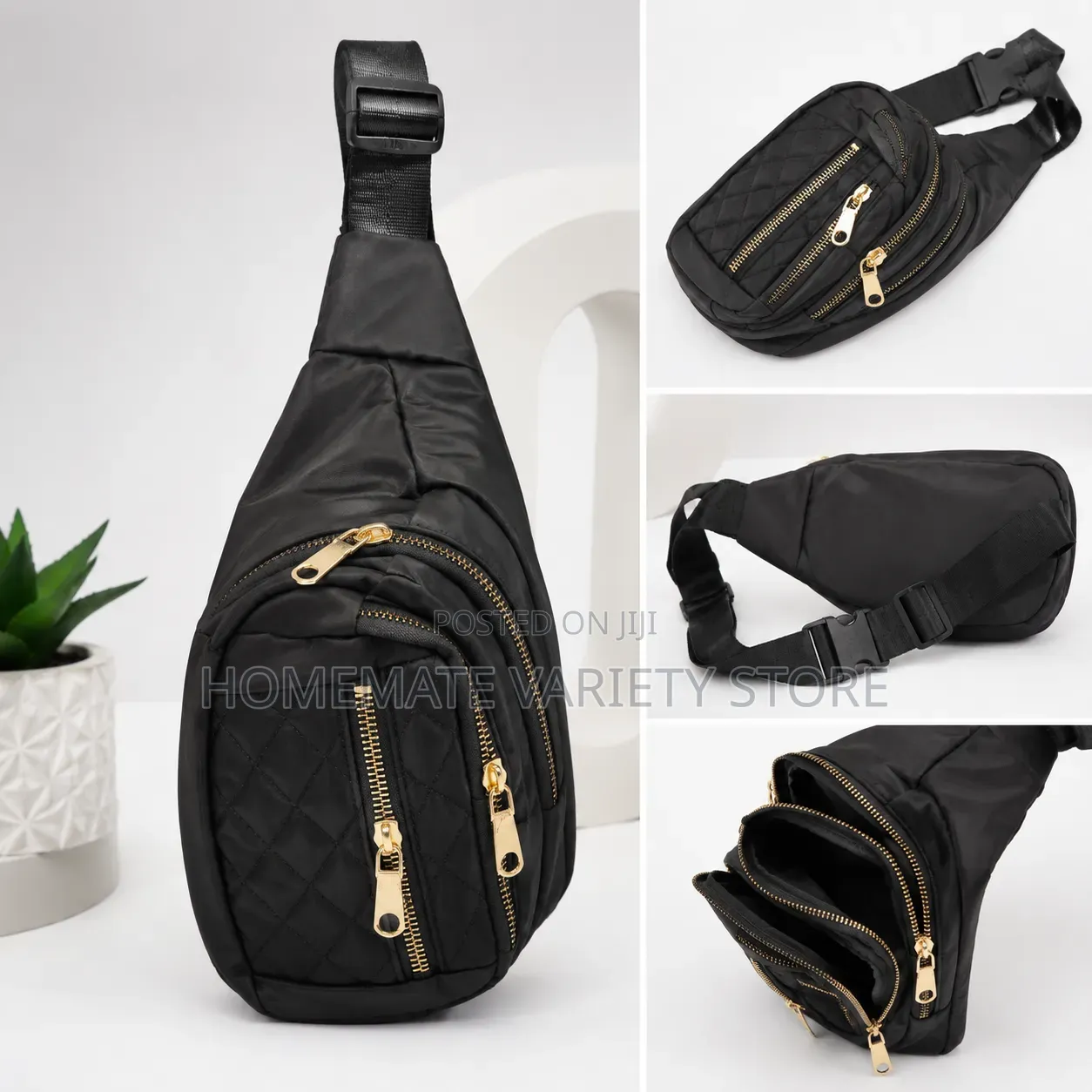 Fashion Cross/ Waist Bag - Black Only