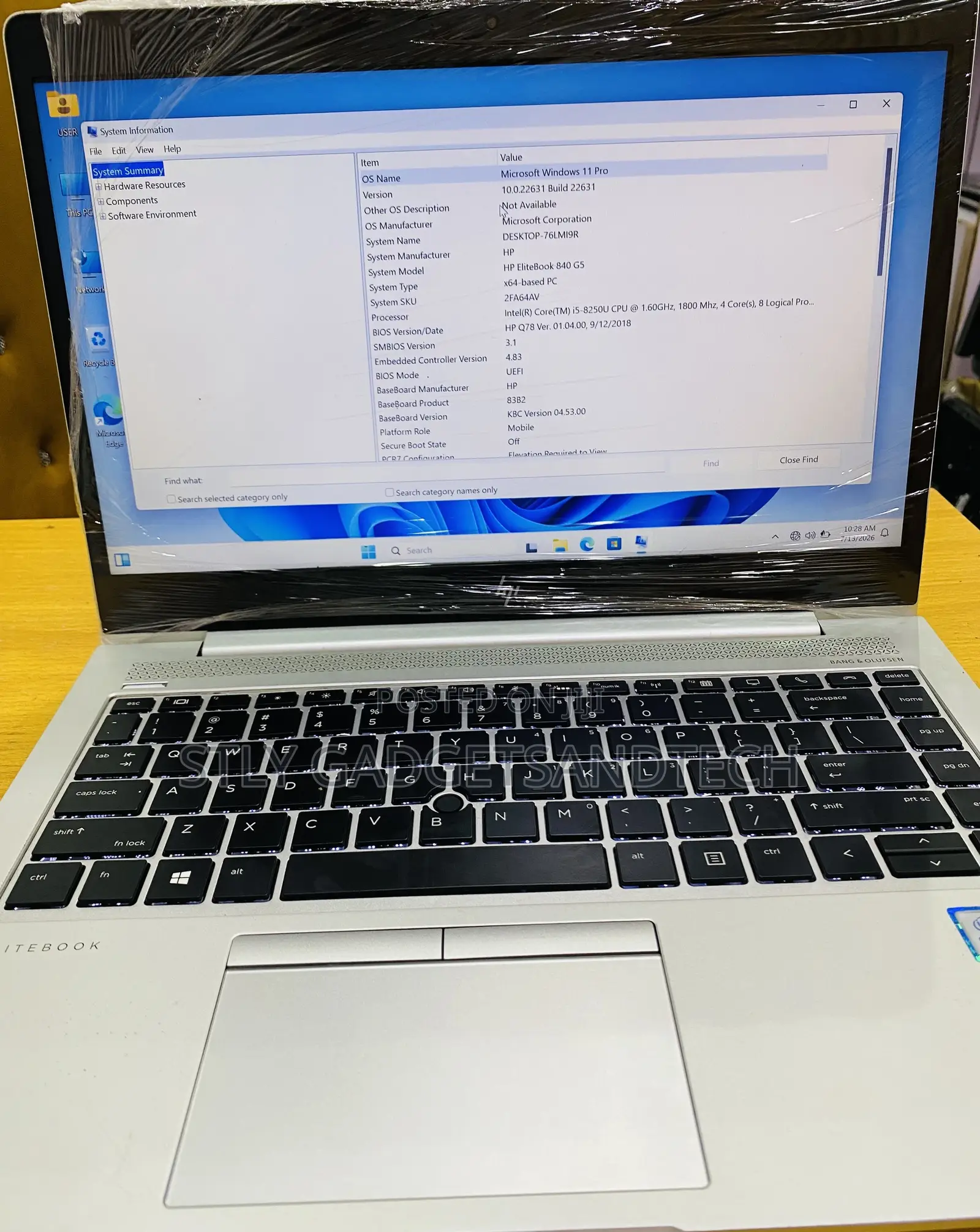 Laptop HP EliteBook 840 G5 8GB Intel Core i5 SSD 256GB