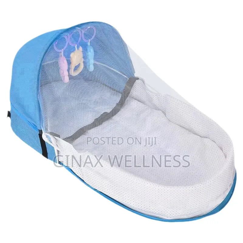 Portable Baby Bed Bag With Mosquito Net and Diaper Organizer (0-10m)