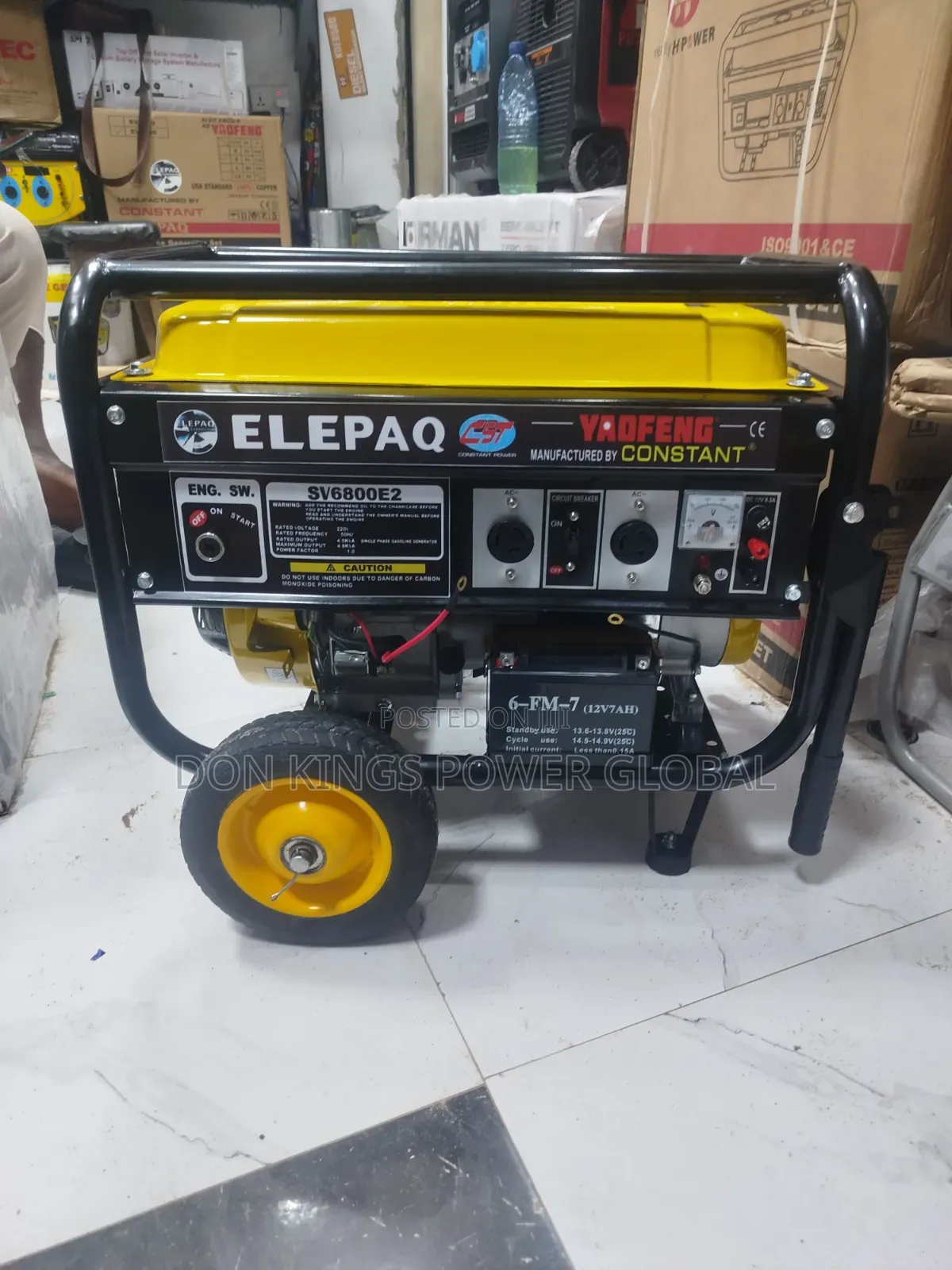 Elepaq Sv6800 4.5kva High-Performance Generator