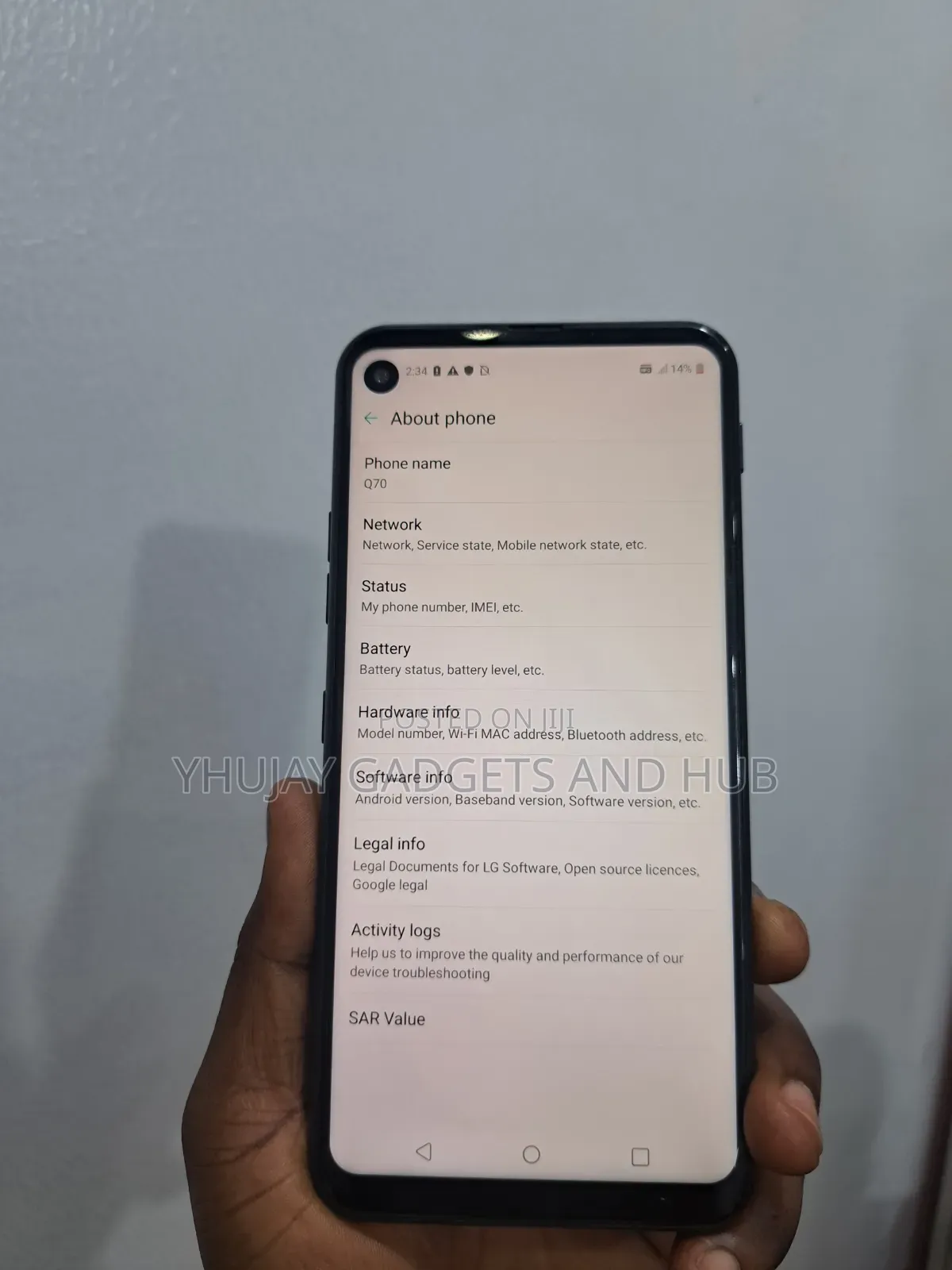 LG Q70 64 GB Black