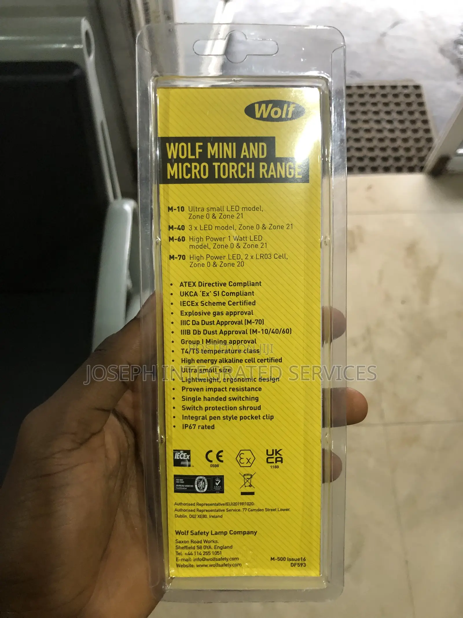 Wolf Safety M-10 Led Pocket Torch
