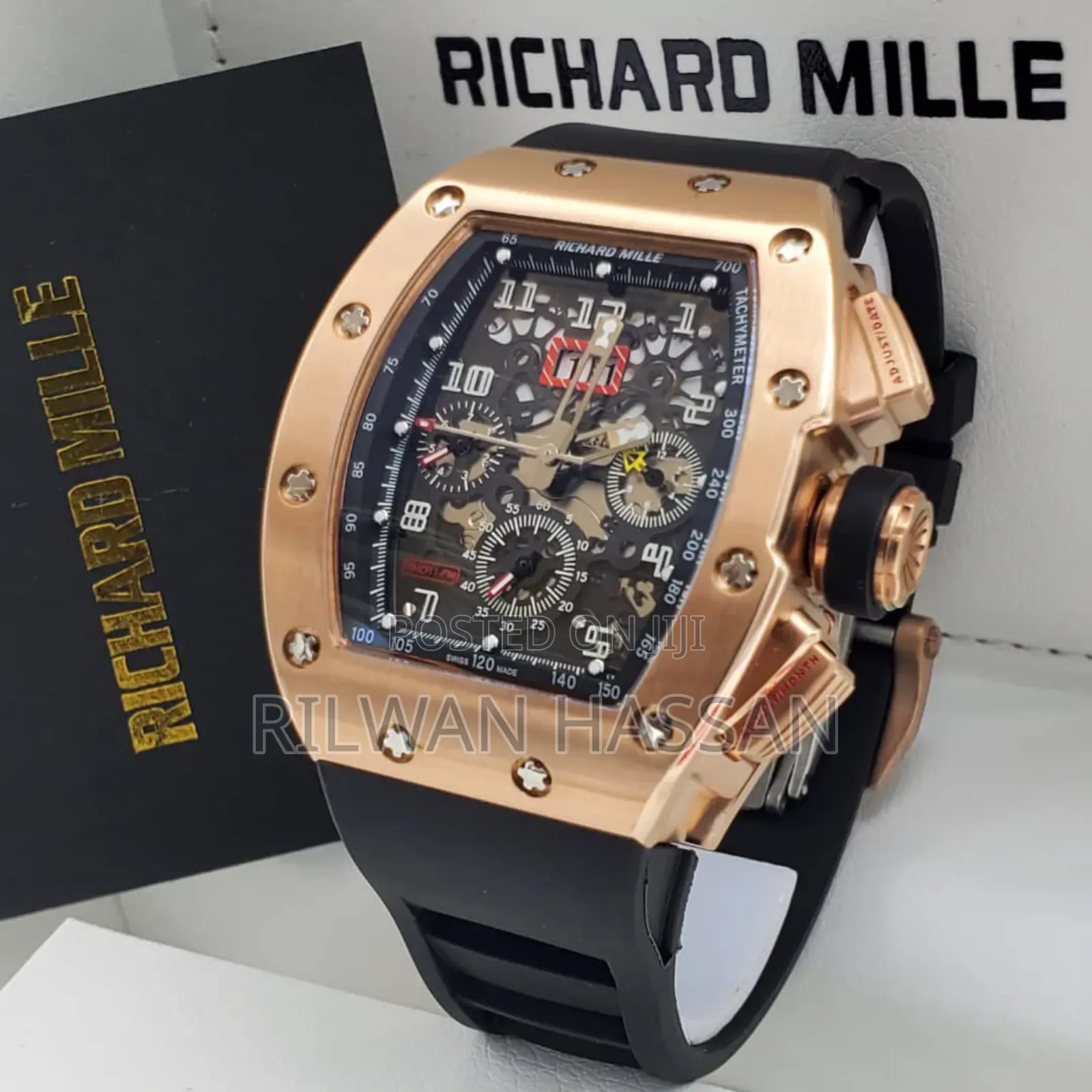 Original Richard Mille Automatic Rubber Strap