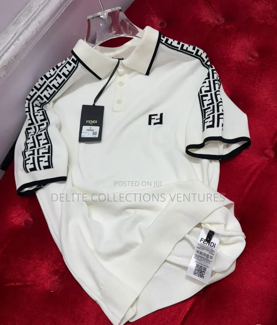 *High Quality Fendi Polo Available Size: Medium Large Xl :