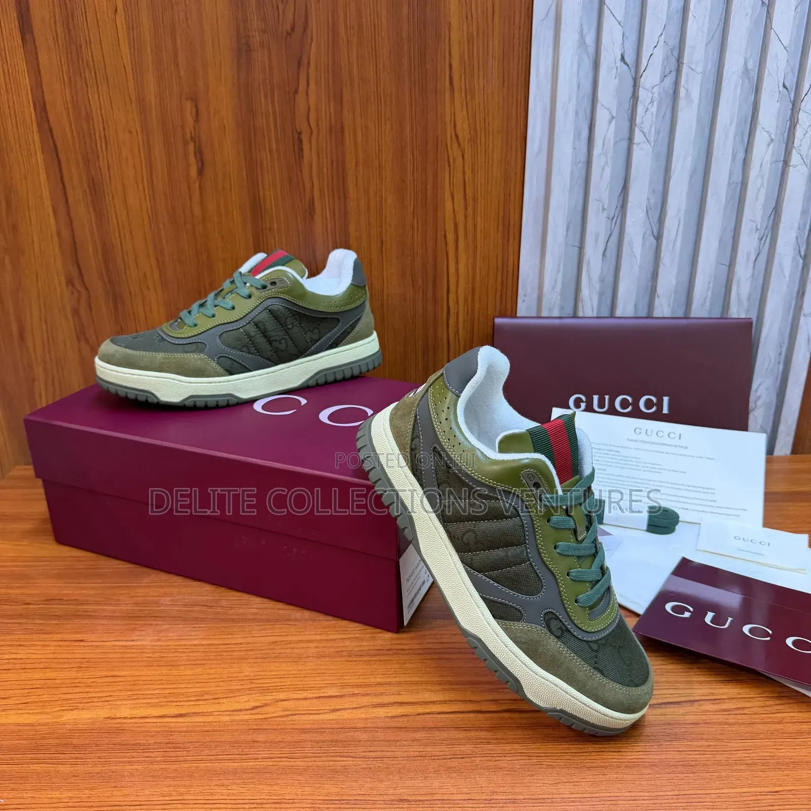 Luxury Update Gucci Re-Web Sneakers in Gg Supreme Canvas.