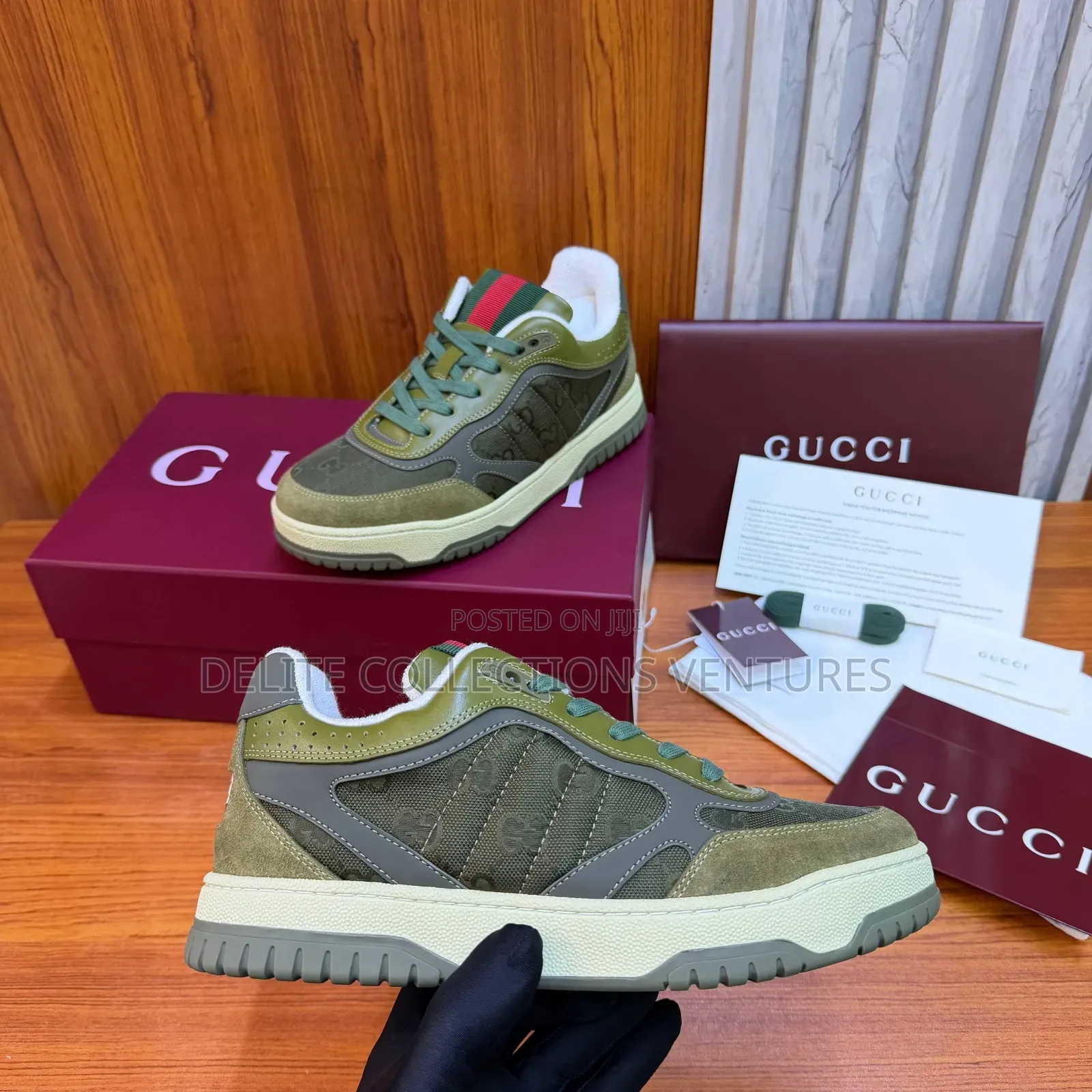 Luxury Update Gucci Re-Web Sneakers in Gg Supreme Canvas.