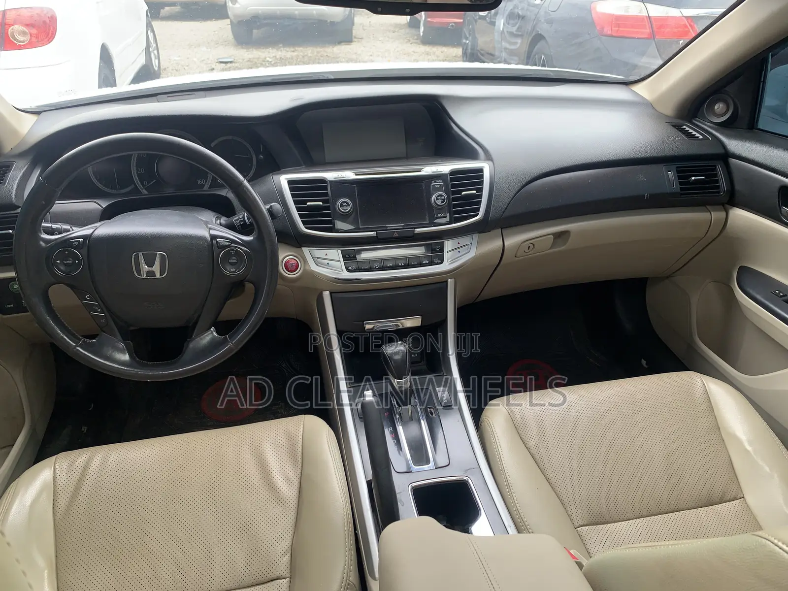 Honda Accord EX-L V-6 4dr Sedan w/Navigation (3.5L 6cyl 6A) 2014 White