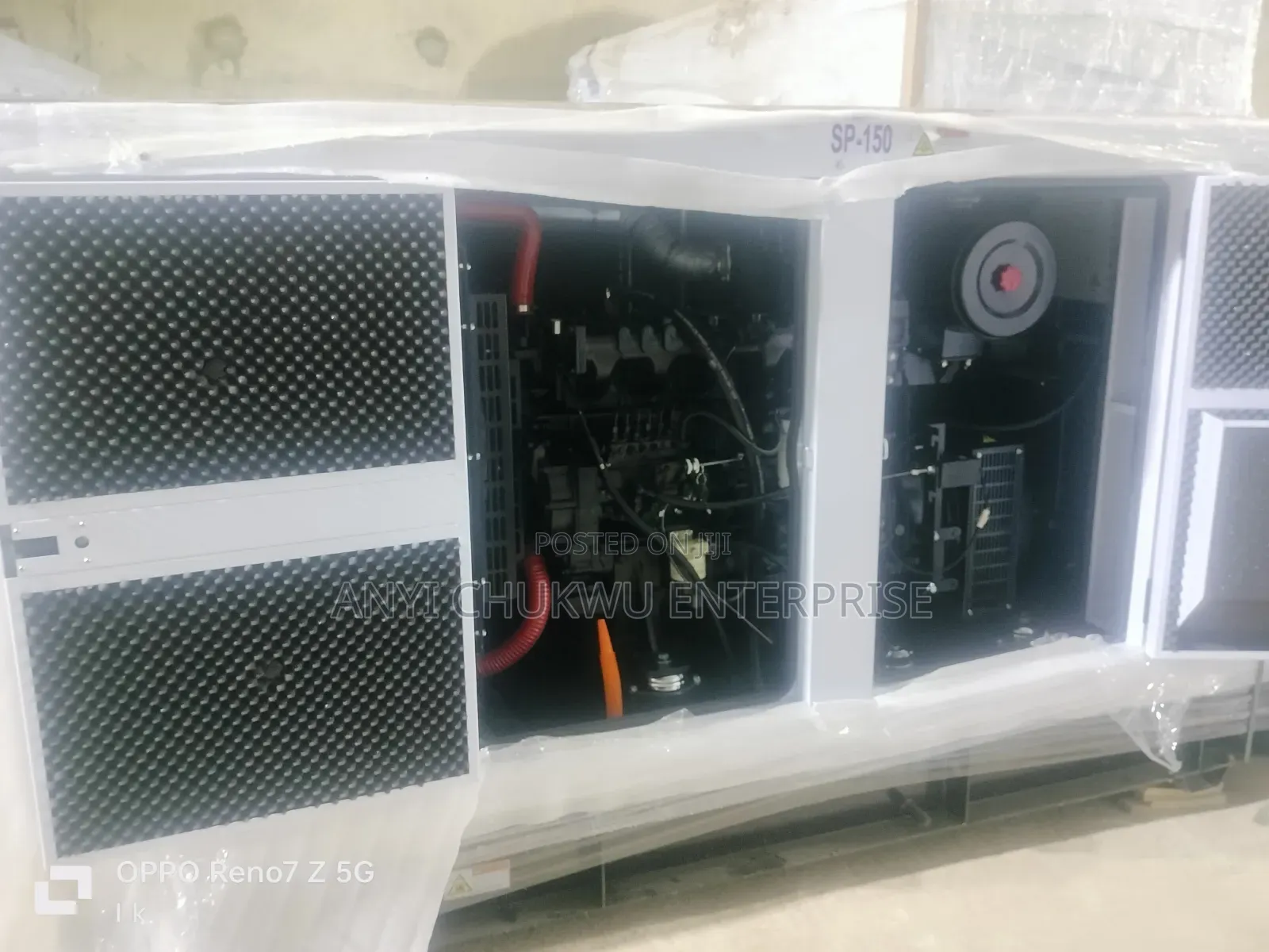 New Perkins Soundproof Generator 150kva 100% Copper