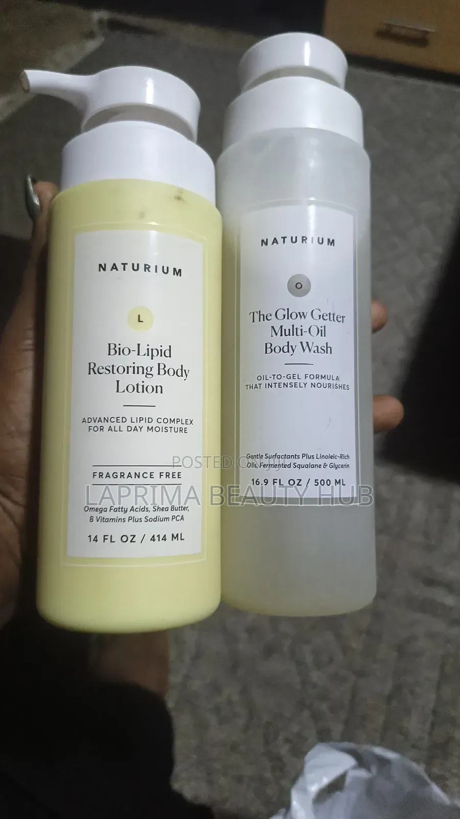 Naturium Body Wash and Lotion Set